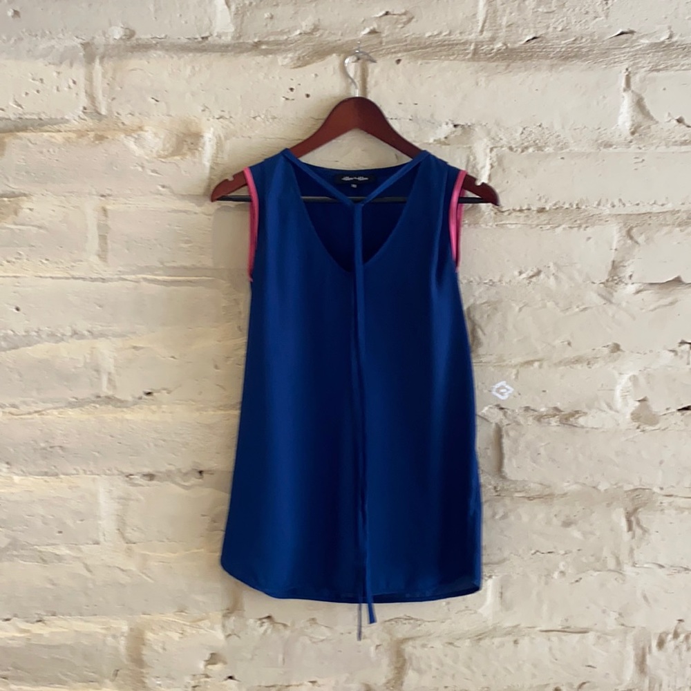 ALEX & ALEX Blue Sleeveless Blouse